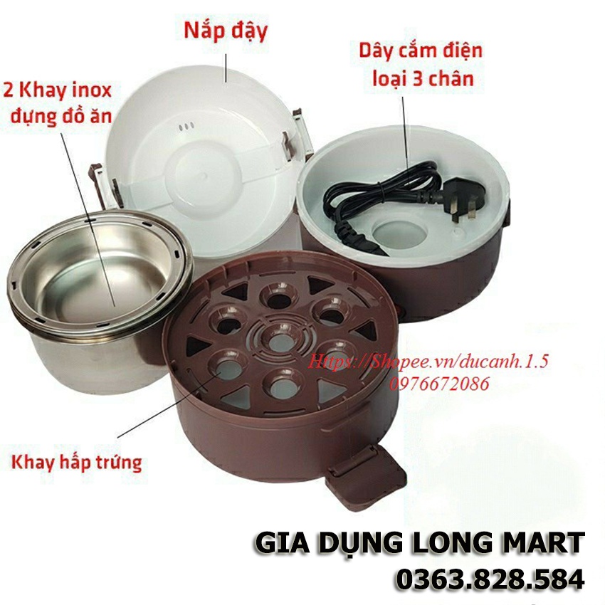 Hộp Cơm Cắm Điện , Nồi Cơm Điện, Inox 3 Tầng Đa Năng SP000040 , Giữ Nhiệt, Nấu Cơm, An Toàn Cho Người Sử Dụng