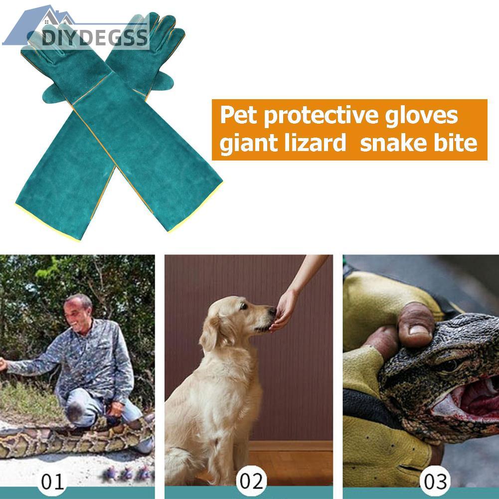 Diydegss2 1 Pair Anti-bite Gloves for Catch Dog Cat Pet Grasping Protective Gloves