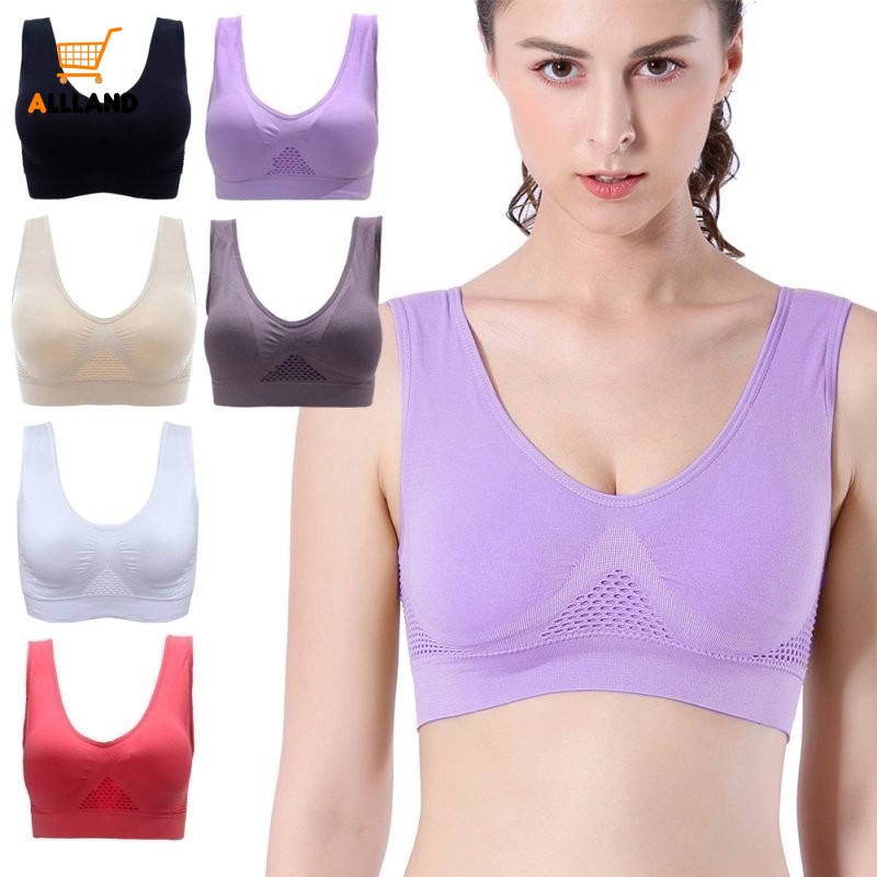 Áo Ngực Thể Thao Không Đường May Có Đệm Nâng Ngực Chống Sốc Size Lớn Gợi Cảm Cho Nữ