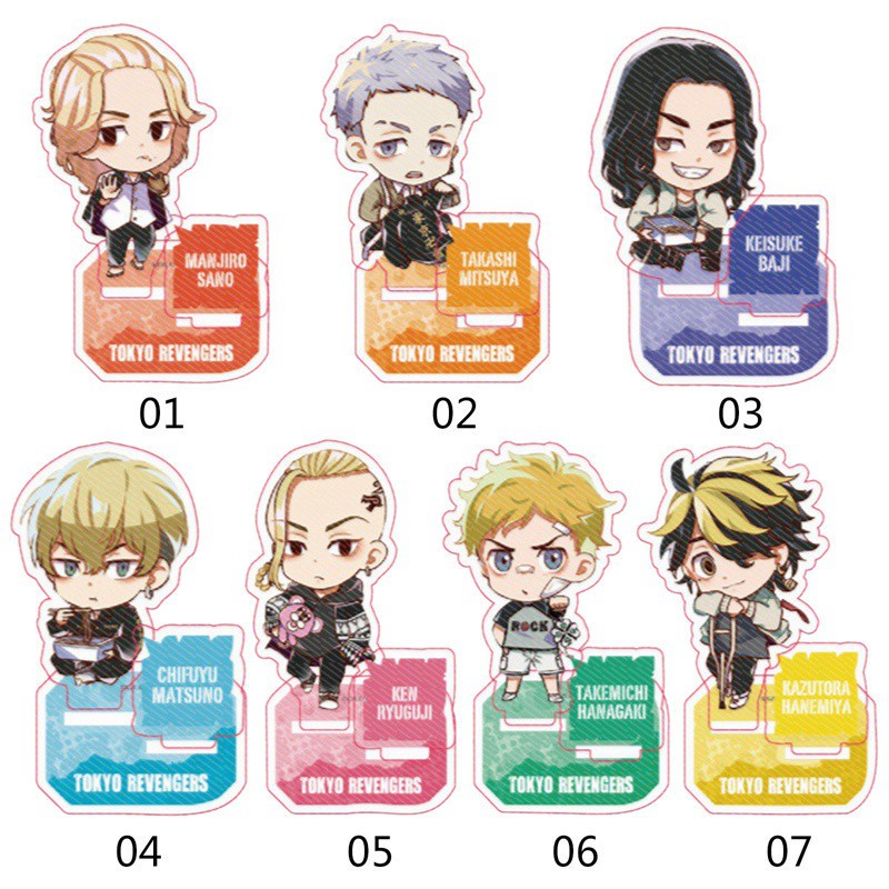 Mô Hình Nhân Vật Anime Tokyo Revengers Đứng Bằng Acrylic Hai Mặt