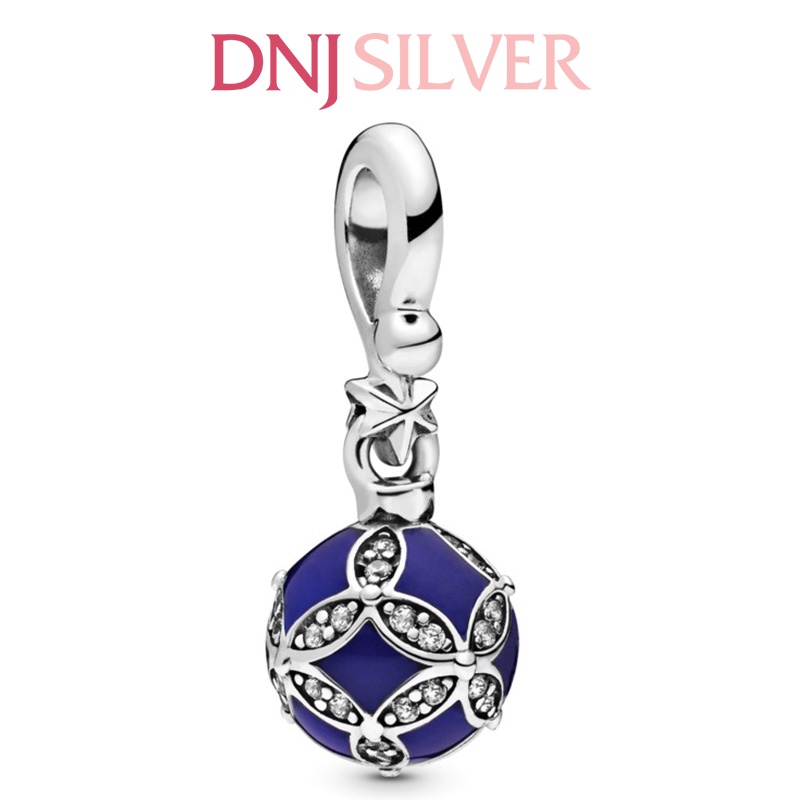 Charm bạc 925 cao cấp, hàng chuẩn bạc - Charm Blue Christmas Ornament thích hợp để mix vòng tay charm - DN176