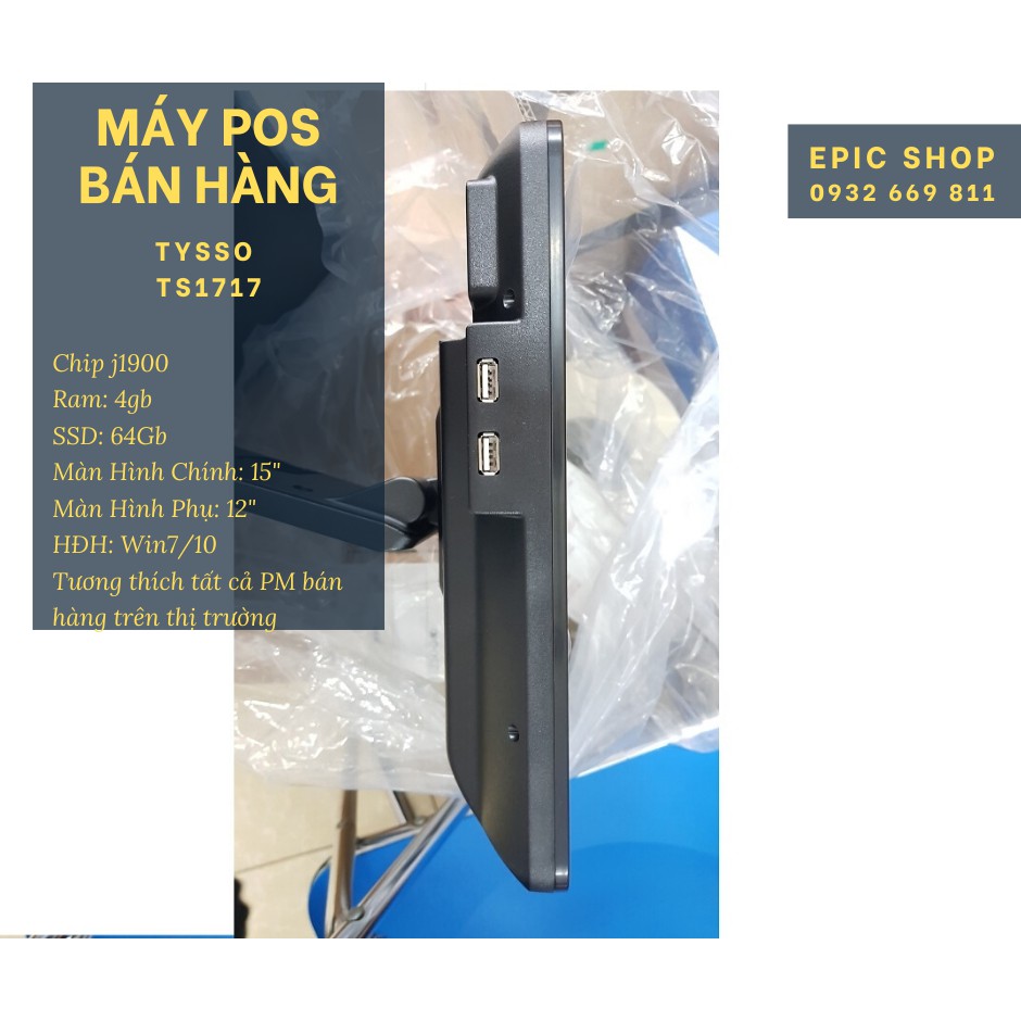 MÁY POS BÁN HÀNG TYSSO TS1717 - 2 Màn Hình | BigBuy360 - bigbuy360.vn