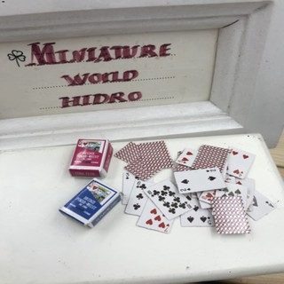 Mô hình đồ chơi bộ bài Tây poker. Mô hình Bộ bài Tây poker siêu mini tí hon