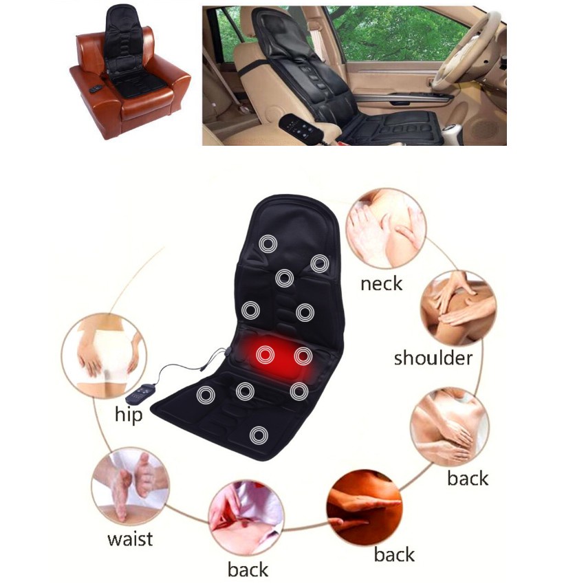 Ghế Massage KAW Dùng Trên Ghế, Ô Tô Tính Năng Nhiệt