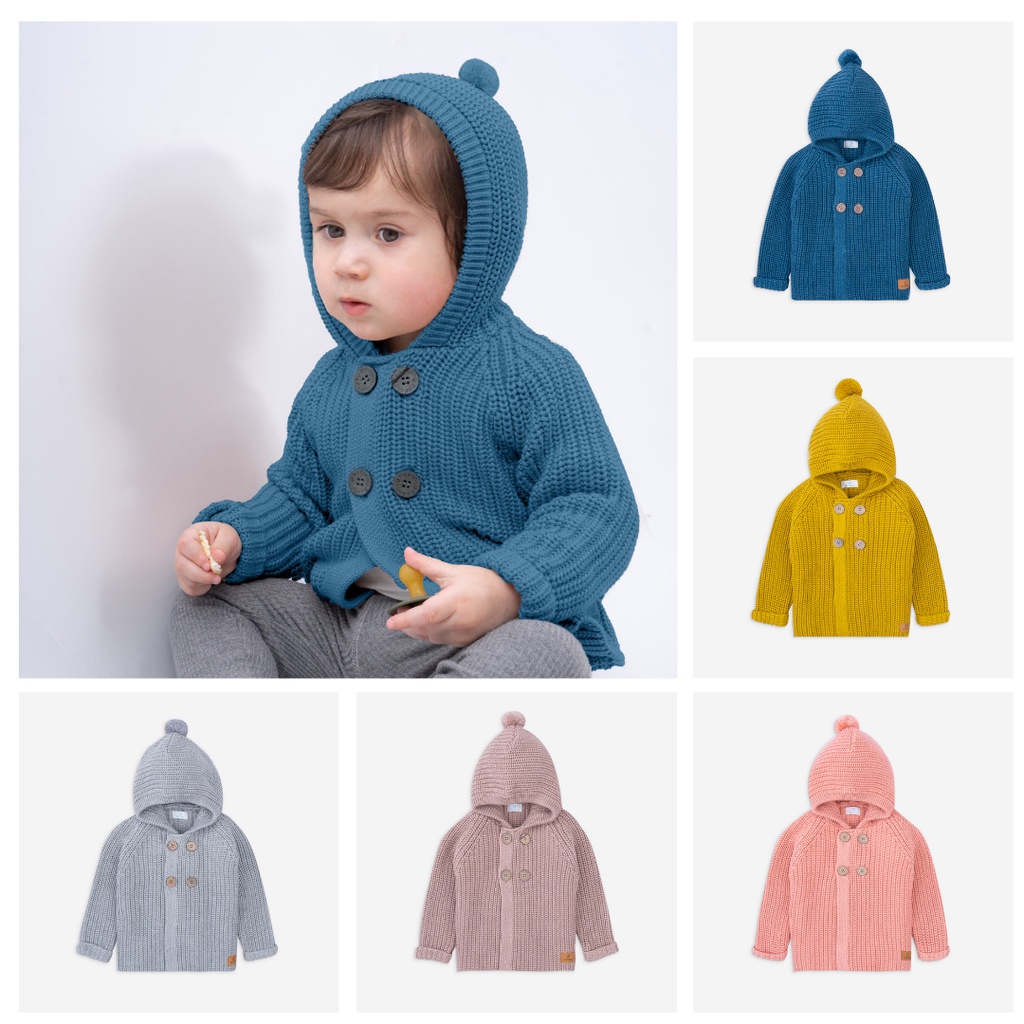 Áo khoác len có mũ Kyomi Lennie BU Baby