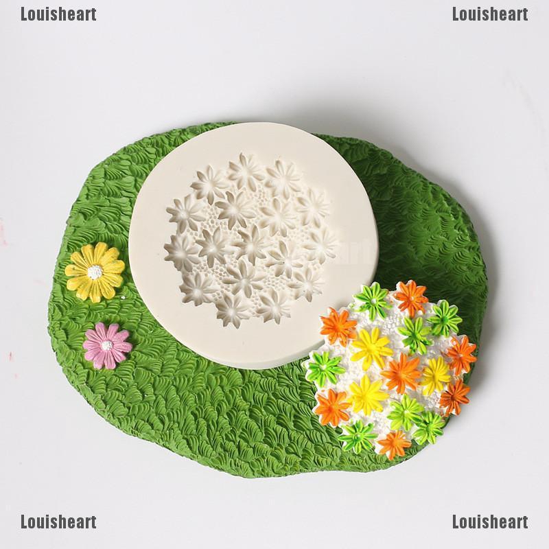 Khuôn silicone 3D hình bông hoa dùng làm fondant , sô cô la , trang trí bánh kem