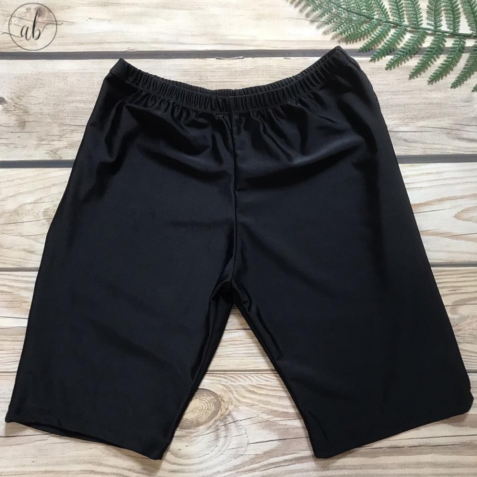 Quần bơi nữ lửng trên gối - Quần tập thể thao gym, yoga, thể dục, legging Freesize (40-60kg) * * | BigBuy360 - bigbuy360.vn