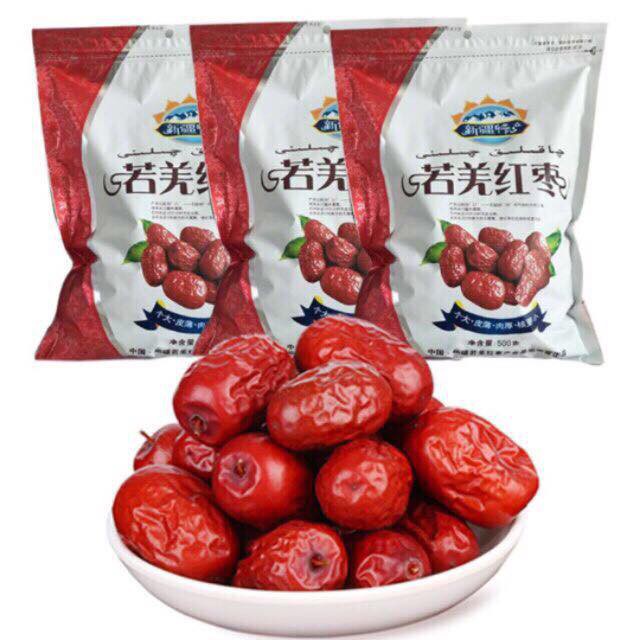 Gói 500g táo đỏ Tân Cương sấy khô thơm ngon ngọt thịt