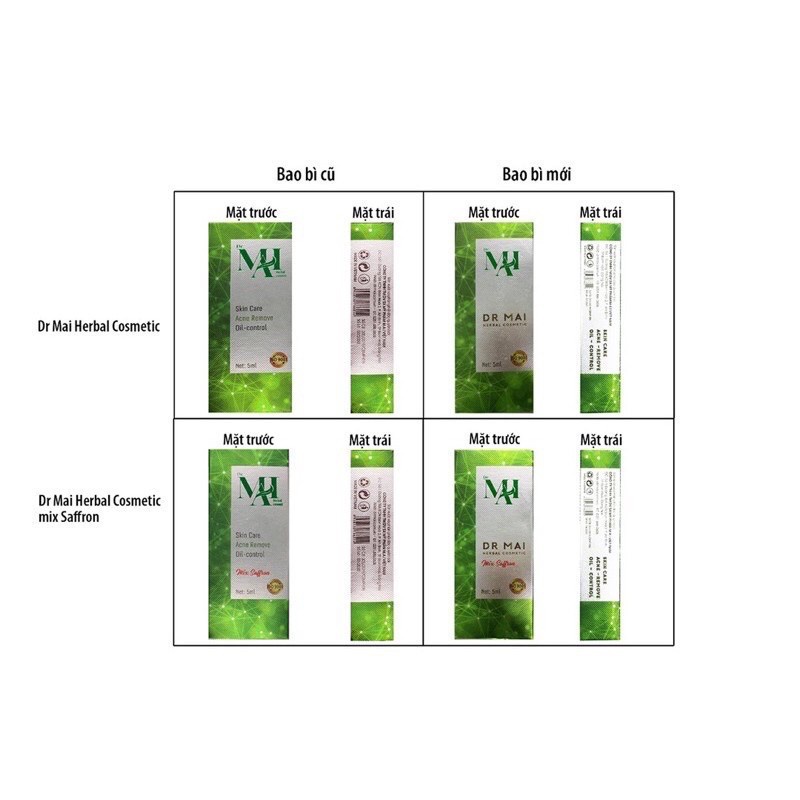 Dr Mai, Serum sạch mụn Dr Mai 5ml, lựa chọn hoàn hảo cho làn da mụn