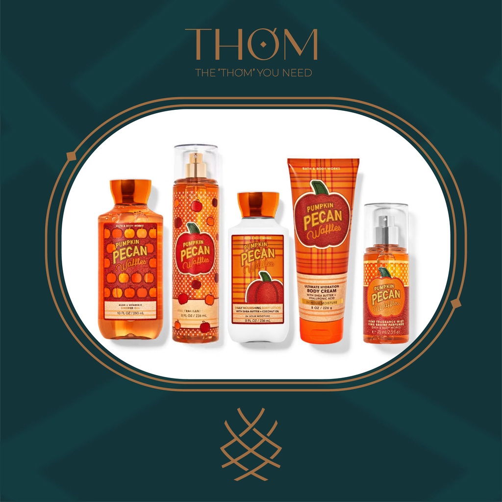 PUMPKIN PECAN WAFFLES | Sản Phẩm Tắm Dưỡng Xịt Thơm Toàn Thân Bath &amp; Body Works