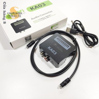 Bộ chuyển đổi quang học optical ra AV sang âm thanh audio KIWI KA03 - BH 12 tháng