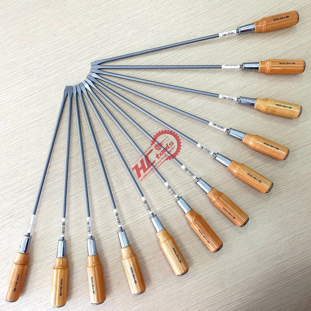 Tô vít đóng cán gỗ  Vessel Nhật Bản No.350-6x300