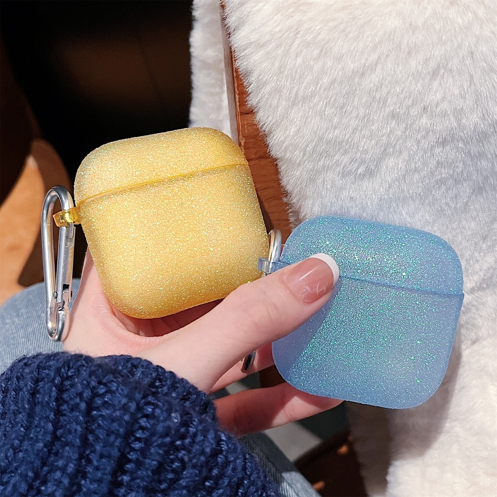 Vỏ bảo vệ hộp đựng tai nghe bluetooth xiaomi redmi buds 3 lấp lánh