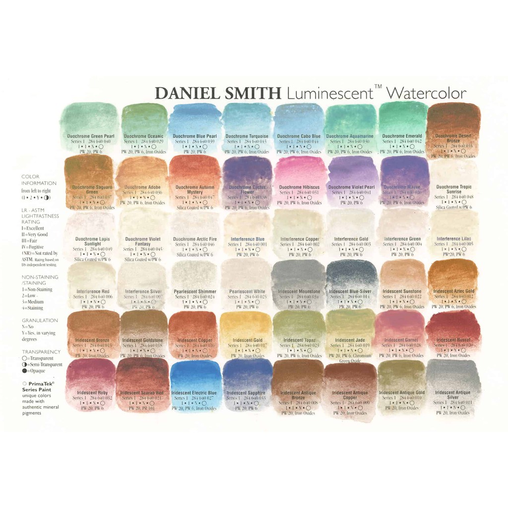 Màu nước Daniel Smith pan lẻ 1ml