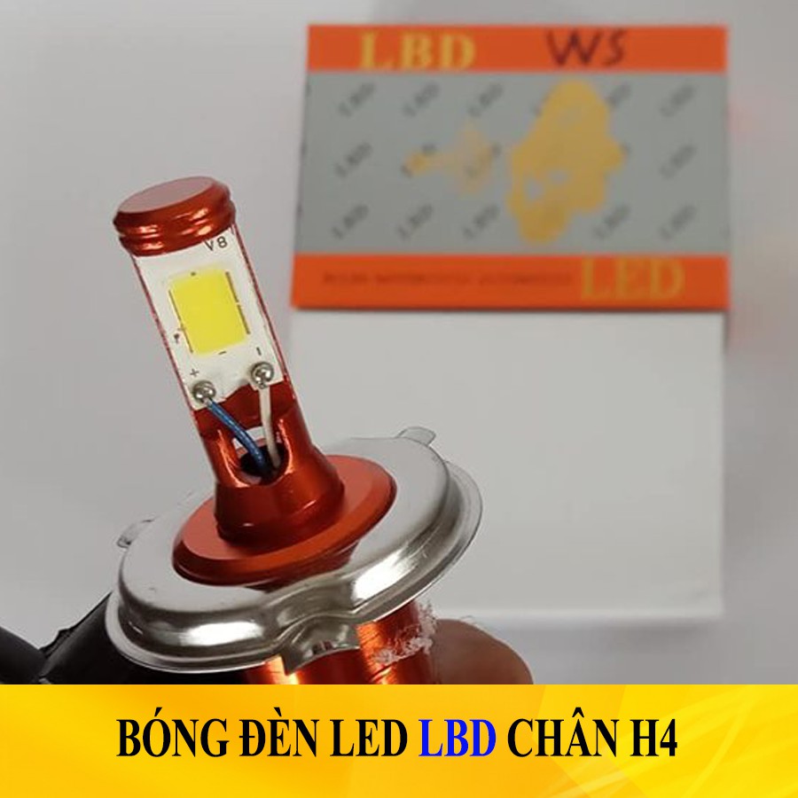 ĐÈN PHA LED XE MÁY LBD CHÂN H4