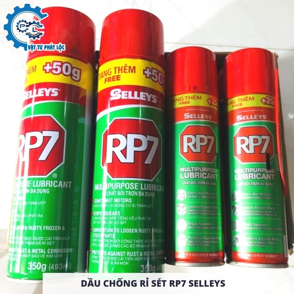 Chai xịt chống rỉ sét và bôi trơn Selleys RP7 170g, 350g