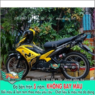 Tem rời Exciter 135 Movistar vàng đen -1