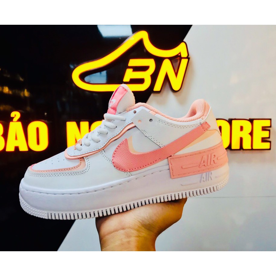 [ Full Bill + Box + Giấy gói ] Giày Sneaker AF1_Shadow_Pastel_Pink_ Màu Hồng Phấn.