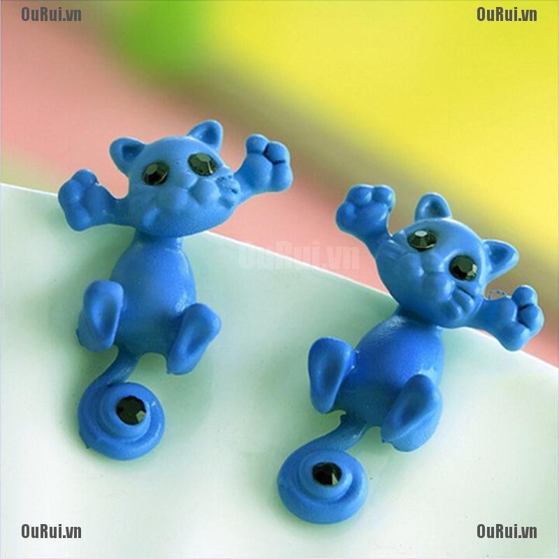 Bông Tai Hình Mèo 3d Dễ Thương Cho Nữ