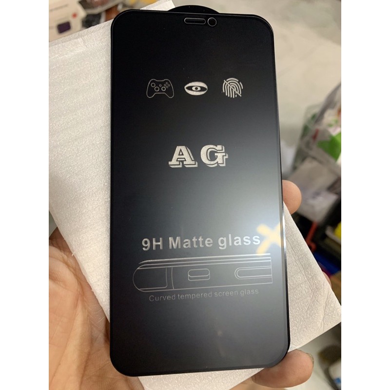 Kính Cường lực nhám Iphone12/ip12pro 6.1 ,Ip12promax, X/XS/ip11pro 5.8,Xmax/Ip11promax 6.5,XR/Ip11 6