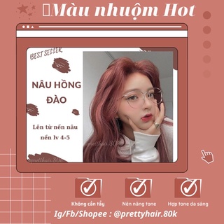 Nhuộm Tóc Màu Nâu Hồng Đào