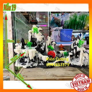 Mô Hình Núi- Hòn non Bộ - Trang Trí Bể cá (Mẫu 19).