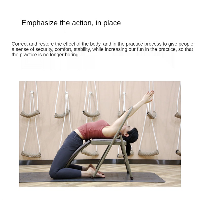 Ghế yoga chuyên nghiệp phụ trợ tập thể dục dày mở lưng chỉnh sửa yoga gấp ngược khung