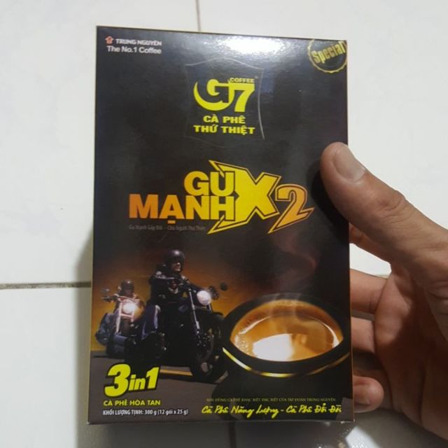 Cà phê Hòa Tan G7 - Gu Mạnh X2 hộp 12 gói Trung Nguyên | BigBuy360 - bigbuy360.vn
