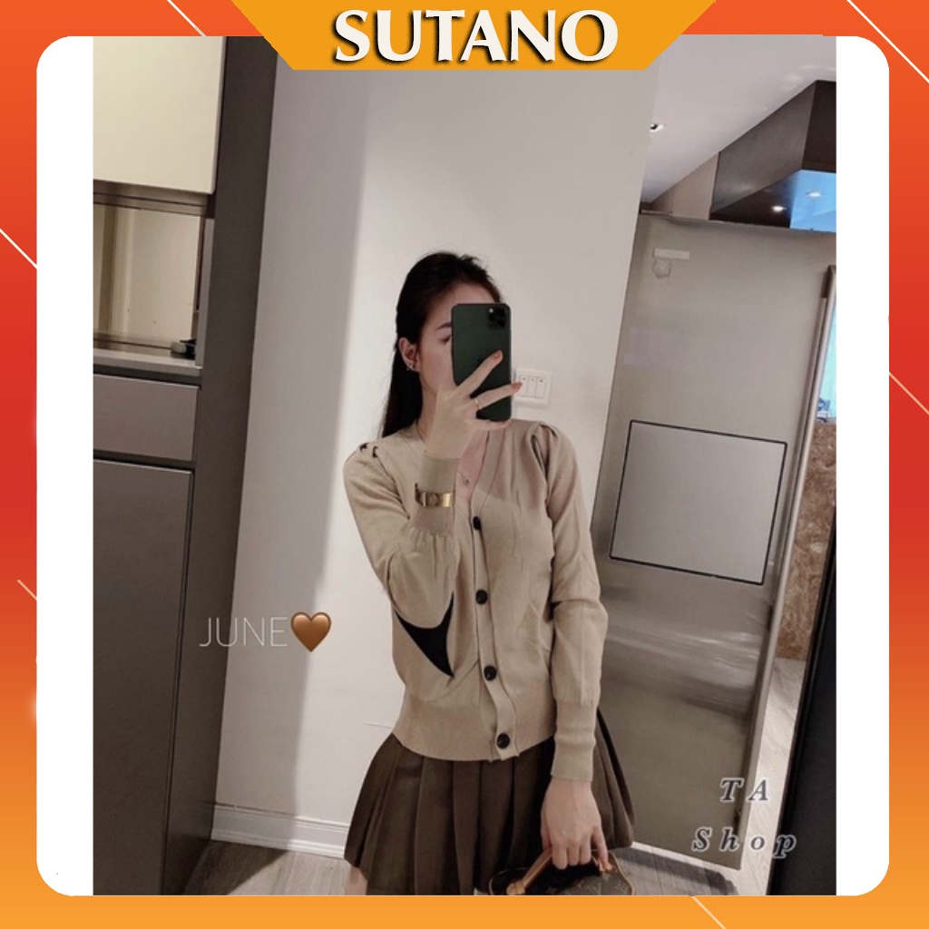 Áo len cardigan tim hàng đẹp Quảng Châu đẹp A489 SUTANO
