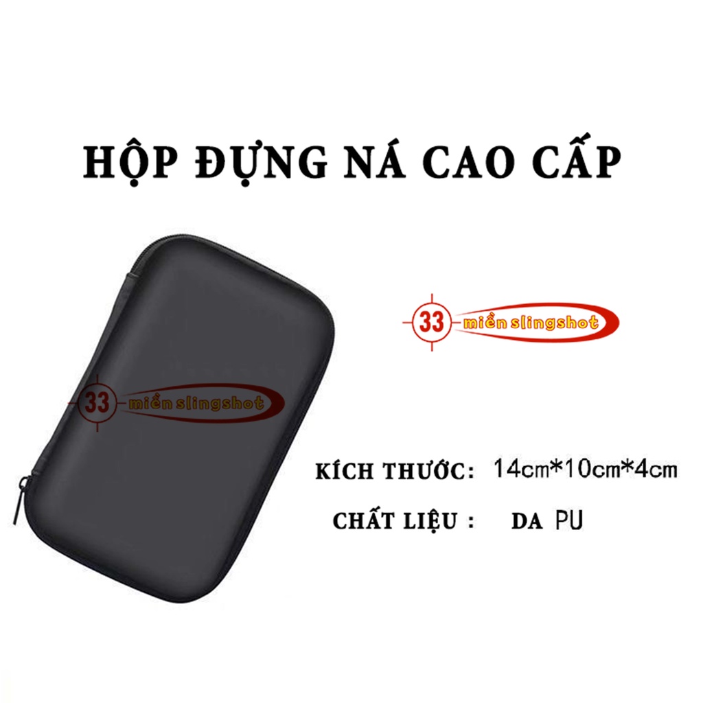 Hộp đựng ná và các dụng cụ cho ná, chất liệu da pu xịn sò sử dụng được lâu dài