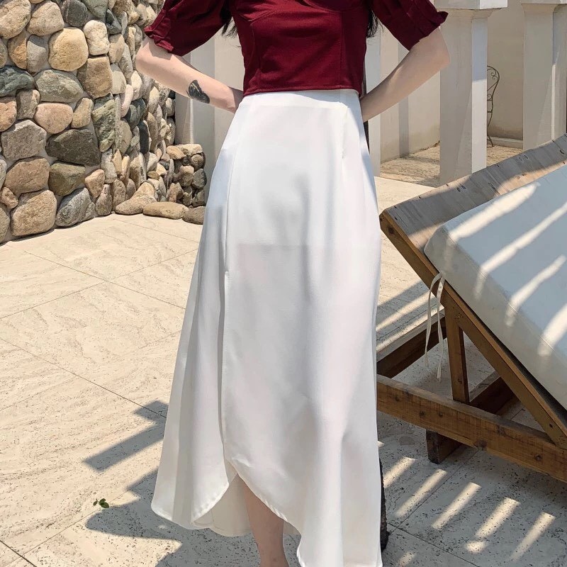 Sét Váy Tay Lỡ Ôm Eo ( Sẻ Chân Váy ) Kiểu Dáng Điệu Đà Hót 2021 | BigBuy360 - bigbuy360.vn