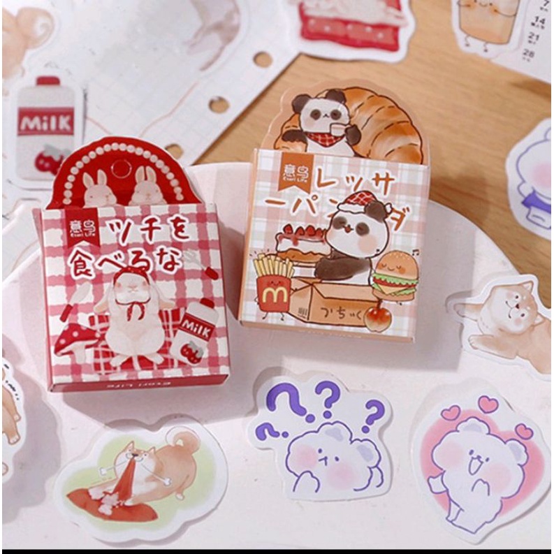 Set 45 sticker xinh xắn trang trí sổ , bàn học