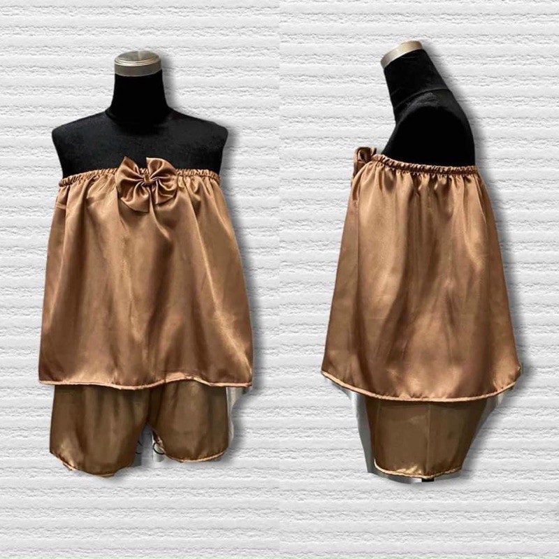 Bộ Quây Lửng Spa Bộ Váy Quây Lửng Kèm Quần Tắm Trắng Massage Triệt Lông dành cho Spa (không nơ)