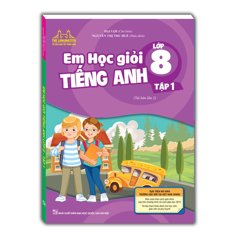 Sách - Combo 2c Em học giỏi tiếng Anh lớp 8 T1+T2