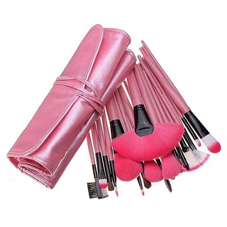 SALE bộ cọ trang điểm 24 cây kèm bao da