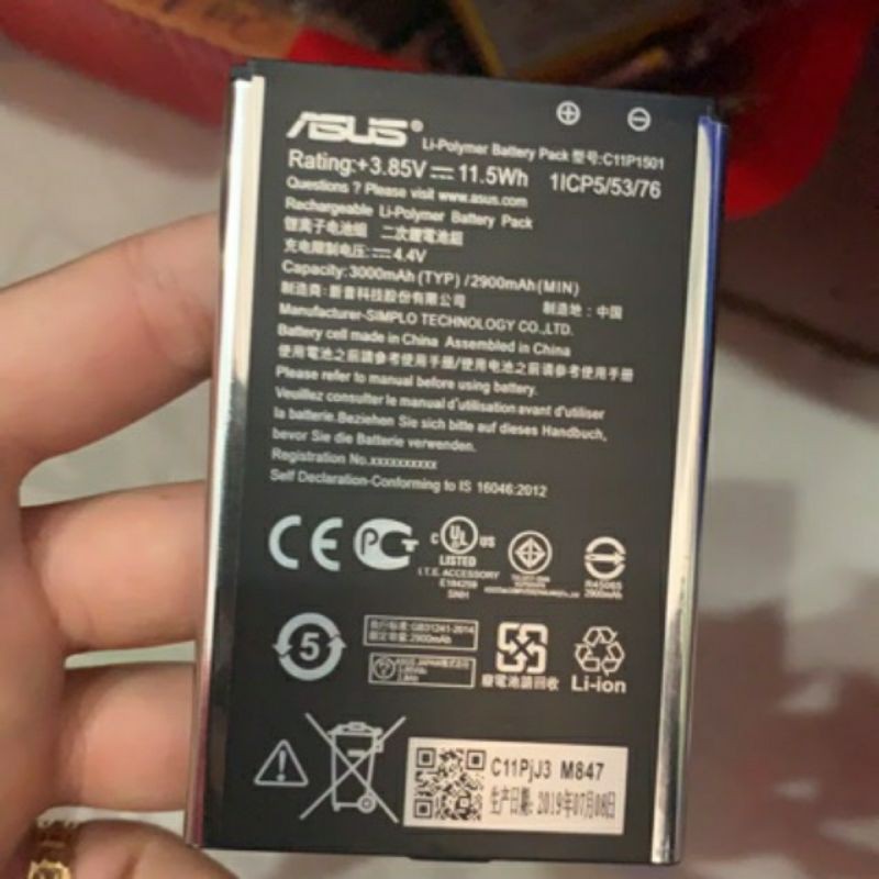 Pin Asus Zenfone Selfie ZD551KL xịn có bảo hành C11P1501