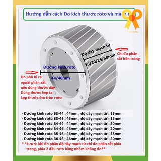 Cuộn dây quạt hộp b3/b4 ,stator b3-44/ b3-46/b4-44 / b4-46 - tròn