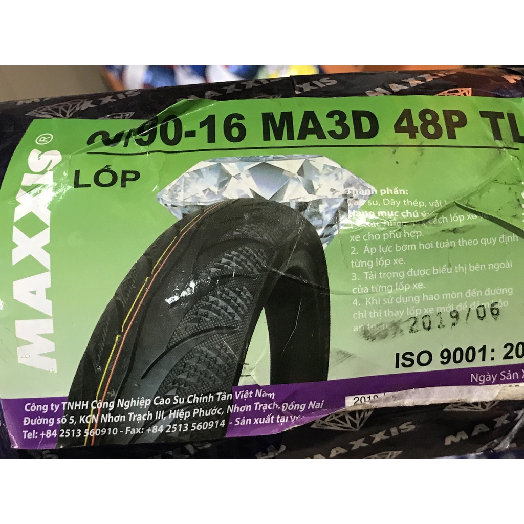 Vỏ Maxxis 70-80-90/90/16 3D/6211/6212 Bánh Trước/Sau Nouvo và Bánh Trước SH Mode Đầu - Không Ruột