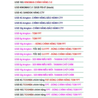 USB 16G KINGSTONCHÍNH HÃNG TỐC ĐỘ 3.1