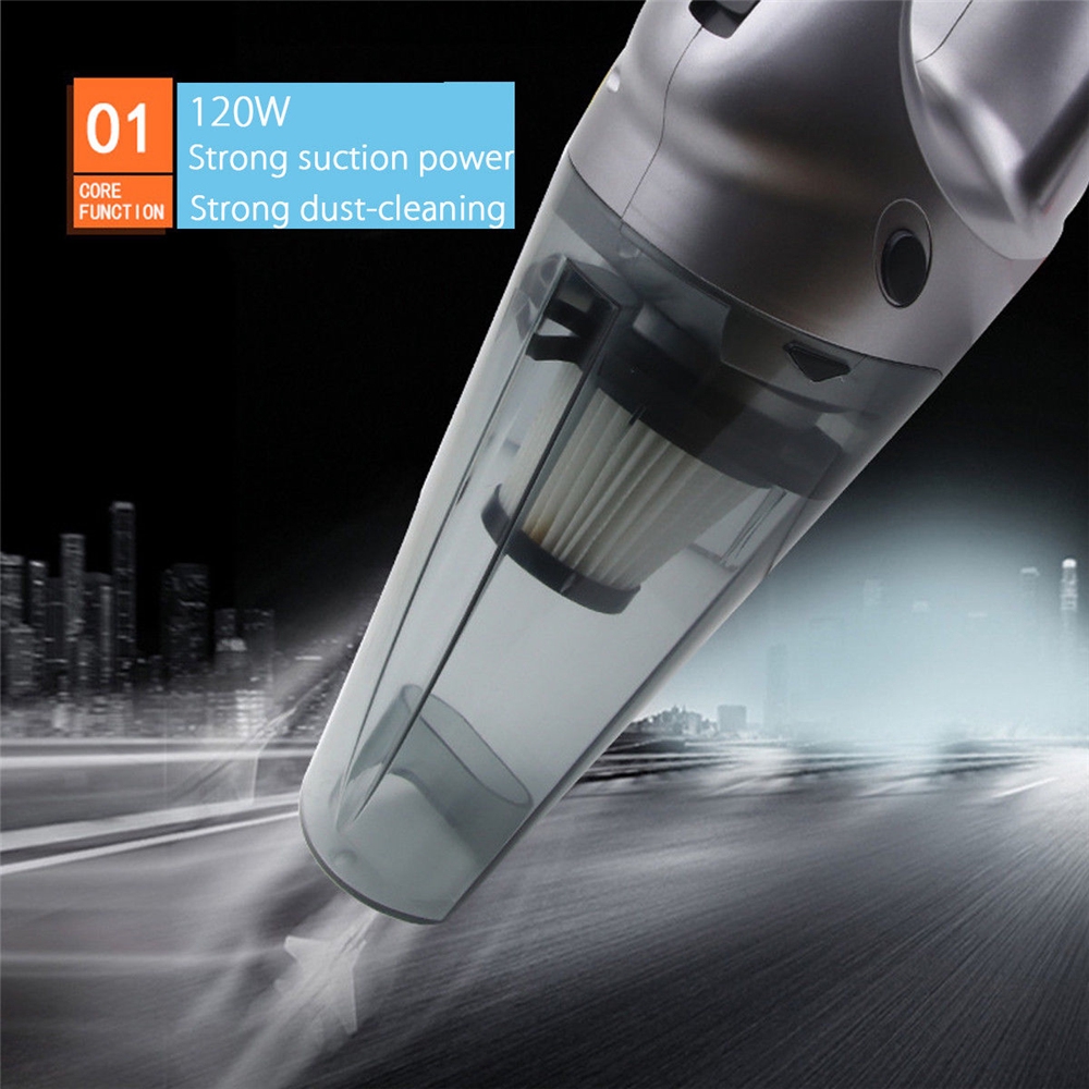 Máy hút bụi không dây cho xe hơi 120W kèm phụ kiện | BigBuy360 - bigbuy360.vn