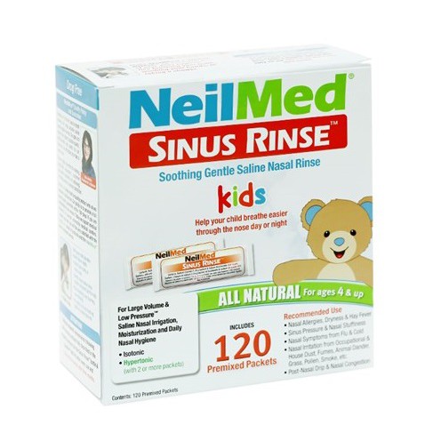 Hộp 120 gói muối rửa mũi trẻ em NeilMed Sinus Rinse Pediatric 120 sachets