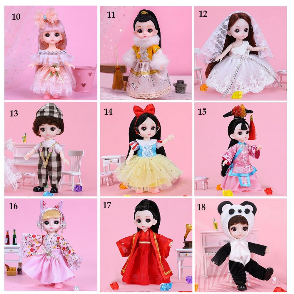 Bộ trang phục 23 kiểu dáng thời trang cho búp bê Obitsu 11 Ob11 Gsc 16~17cm