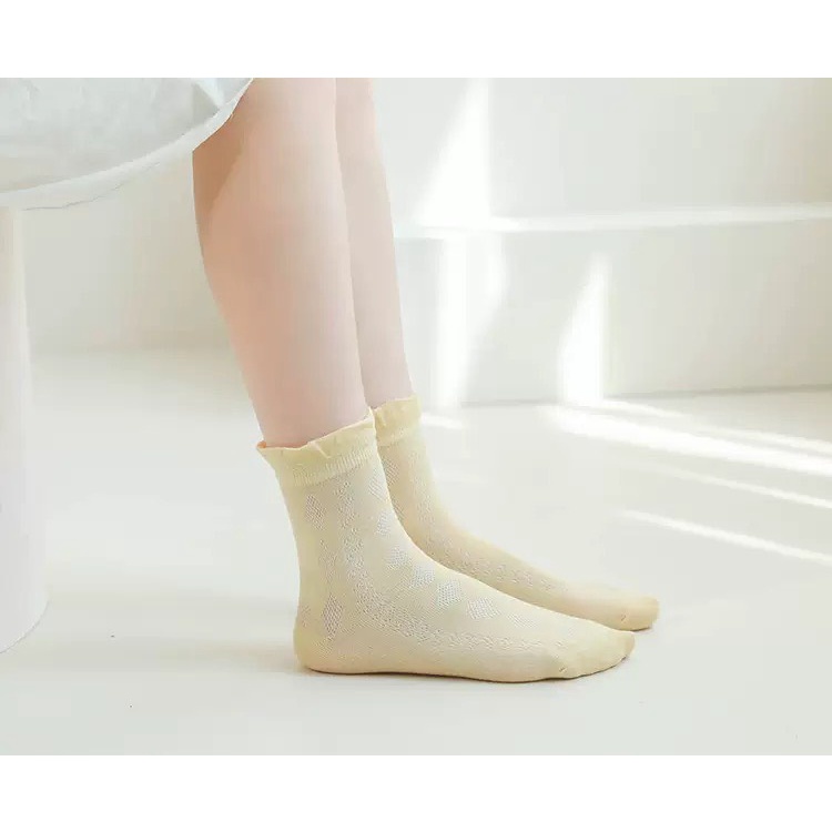 Tất nữ ren mùa hè vintage style Hàn Quốc nhẹ nhàng, chính hãng Nemo