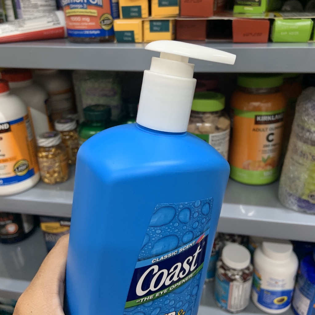 Sữa tắm gội toàn thân nam Coast Hair &amp; Body Wash Classic Scent 946ml - EDS Hàng Mỹ