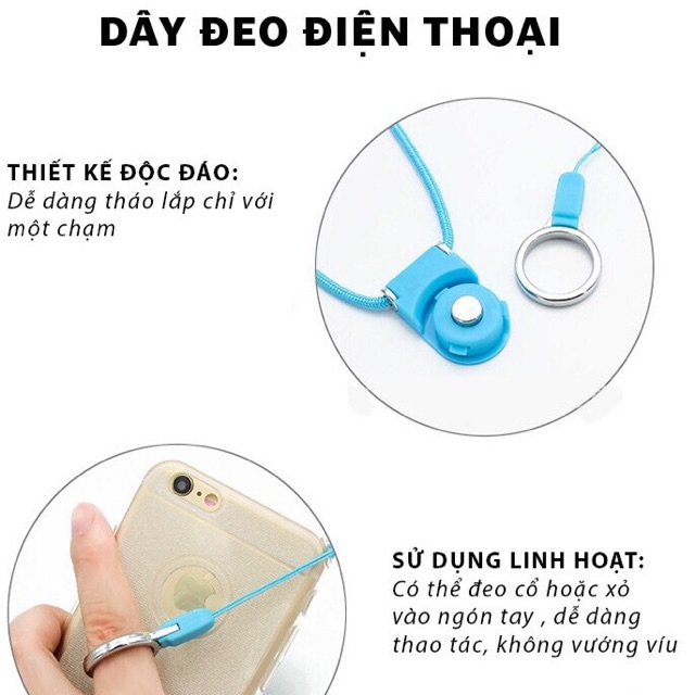 Dây đeo điện thoại strap thời trang