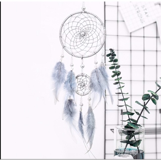 Vòng dreamcatcher tống xám khói