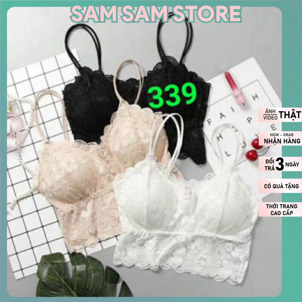 ÁO BRA REN THÁI LAN CÓ MÚT THÁO RỜI. Free size cho nàng 40_60kg. Có 3 màu Da Đen Trắng.