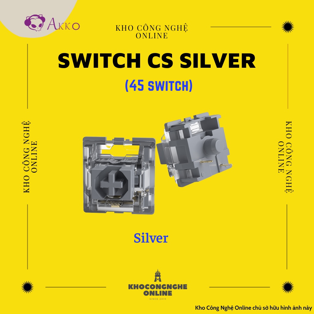 [Chính hãng] Switch lẻ thay nóng cho bàn phím cơ AKKO CS switch| Jelly switch &amp; TTC switch - Hàng mới 100%