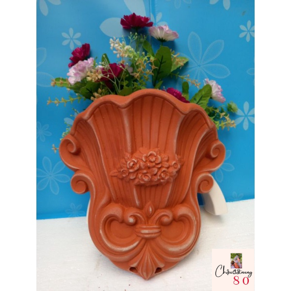 Chậu đất nung - chậu treo tường