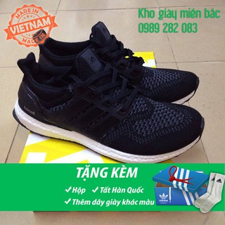 Giày Ultra boost ĐEN THỔ CẨM nam nữ giá rẻ [FREE SHIP + FULL BOX + TẶNG TẤT]